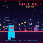 Piksel jurnjava neonski beg